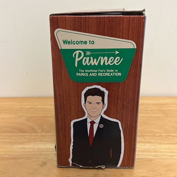 “Welcome to Pawnee” Parks and Rec. Book and Lil’ Sebastian Mug TV Show Set - Picture 3 of 6